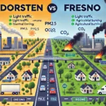 Dorsten vs Fresno Pollution
