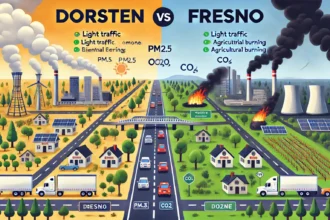 Dorsten vs Fresno Pollution